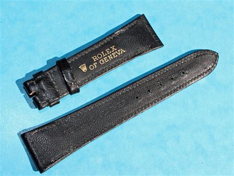 black leather strap rolex|genuine rolex leather straps.